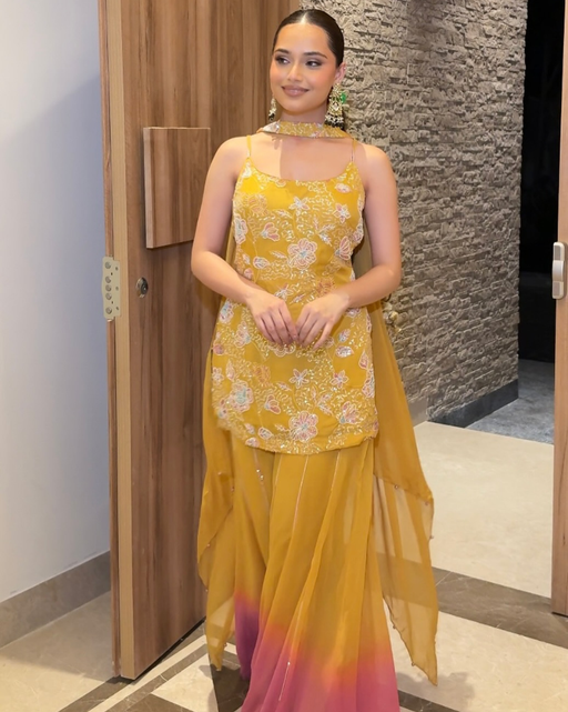 Buy Haldi Ceremony Dress for Women Online | Dee Vee Couture
